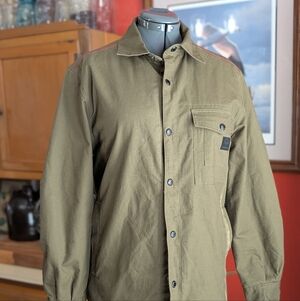Wolverine Men’s Lined Canvas Work Jacket – Size M – Olive Green